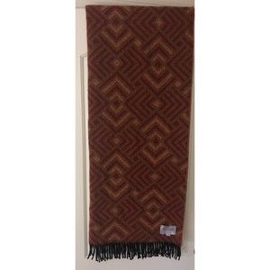 Royal Speyside Chevron Cashmere & Lambswool Blanket Throw, Multi-color, 52”x70”